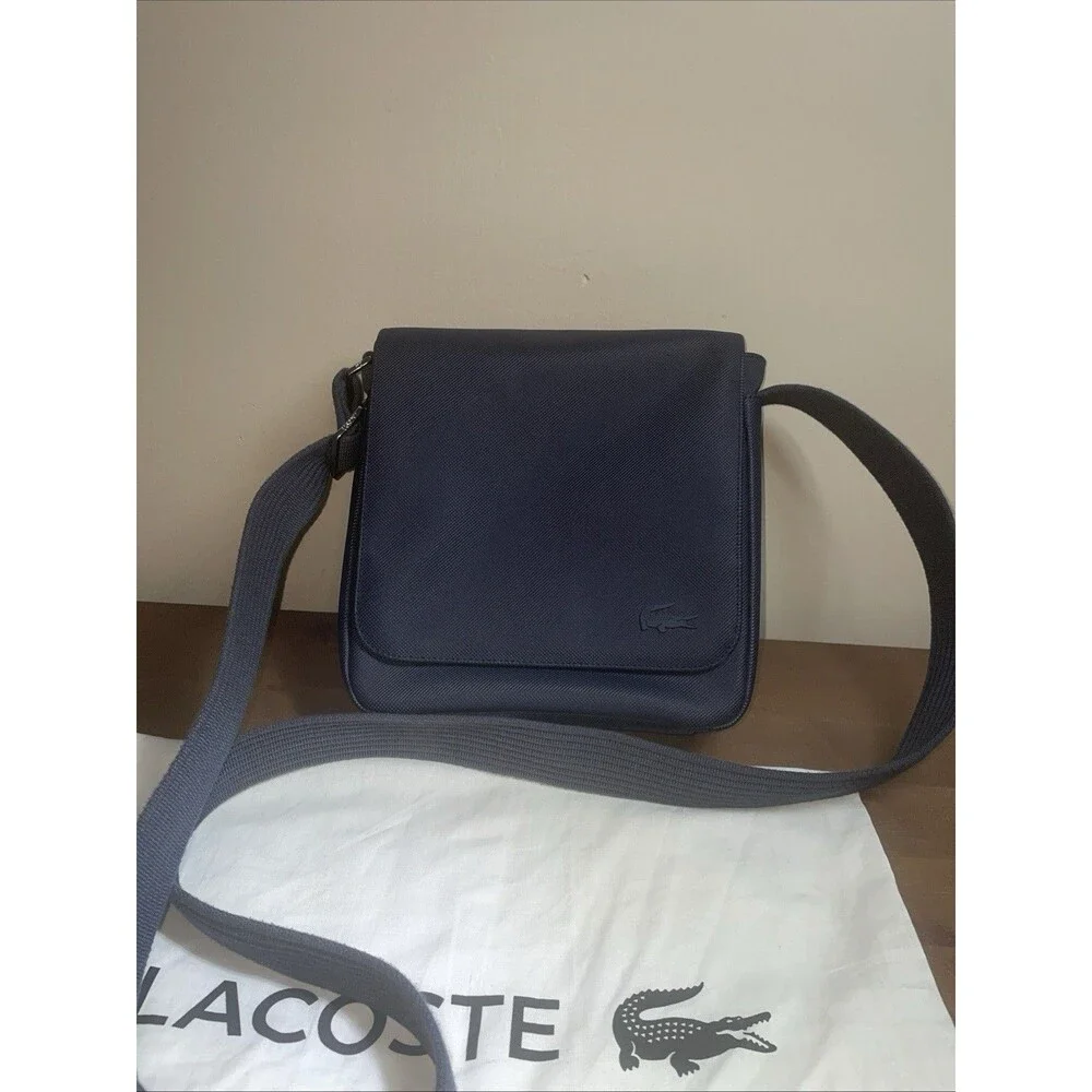Lacoste Classic Flap Crossbody Bag | Midnight Blue | Style NH4423HC | LNC
